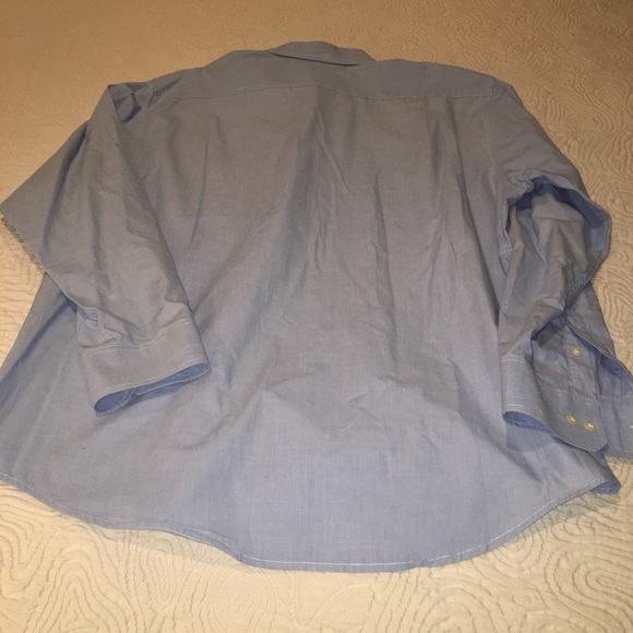 Beautiful blue dress Izod cotton shirt, XL - Picture 4 of 4
